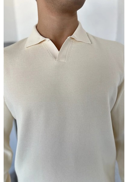 Gömlek Yaka Erkek Triko Kazak P-00018553 fırsatları