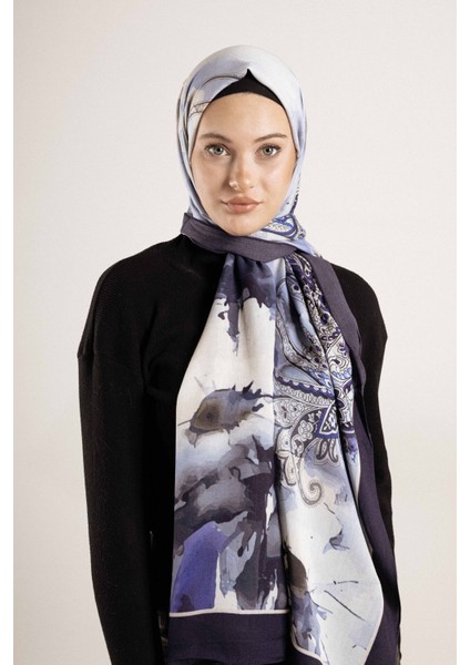 Desenli Pamuk Ipek Şal Desen-1