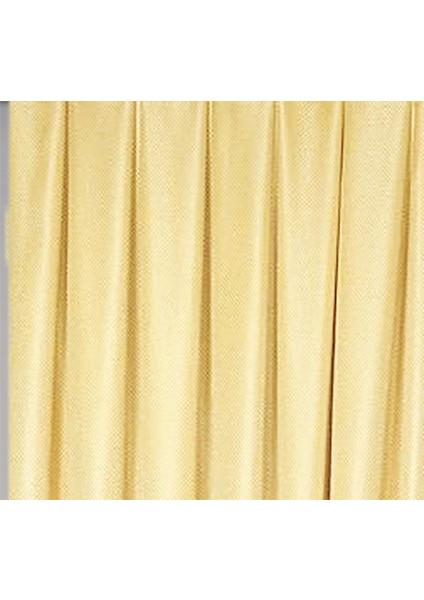 Hasır Dokulu Lüks Fon Perde Pilesiz Tek Kanat Sarı fırsatları