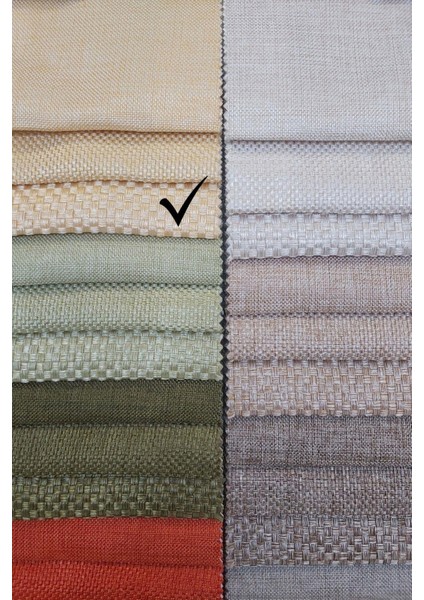 Hasır Dokulu Lüks Fon Perde Pilesiz Tek Kanat Sarı indirimleri