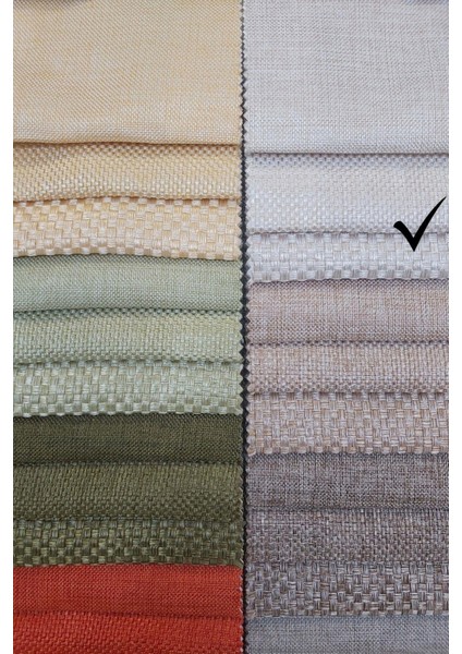 Hasır Dokulu Lüks Fon Perde Pilesiz Tek Kanat Krem fırsatları