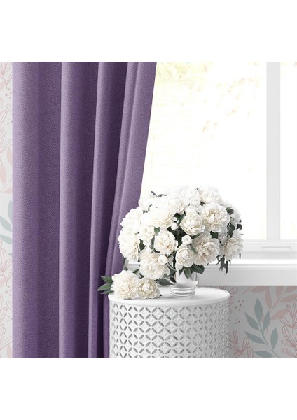 Blackout Karartma Tek Kanat Fon Perde Lila fiyatları