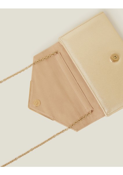 Mia Metalik Clutch Gold fırsatları