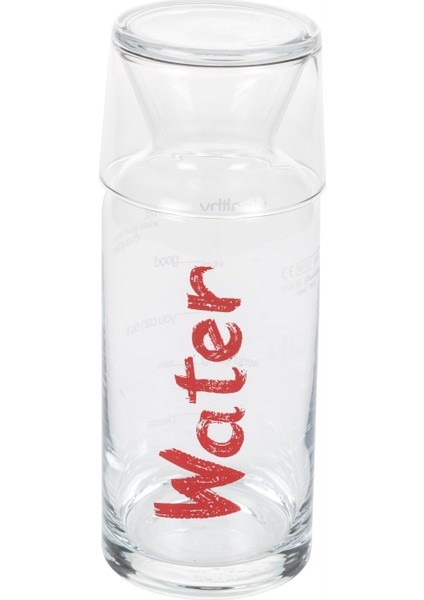 Mudo Concept Water Başucu Sürahisi 700Ml-Kırmızı