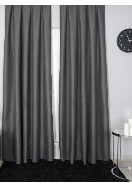 Isle Keten Görünümlü Blackout Koyu Gri fırsatları