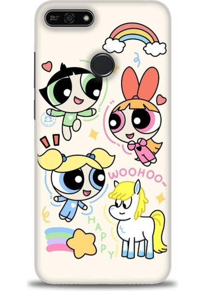 Huawei Honor 7A Kılıf Hd Baskılı Kılıf + Nano Tam Kaplayan Ekran Koruyucu 129