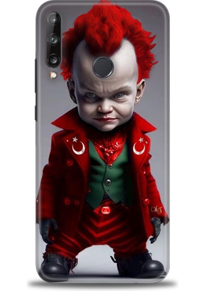 Huawei P40 Lite E Kılıf Hd Baskılı Kılıf + Nano Tam Kaplayan Ekran Koruyucu 248