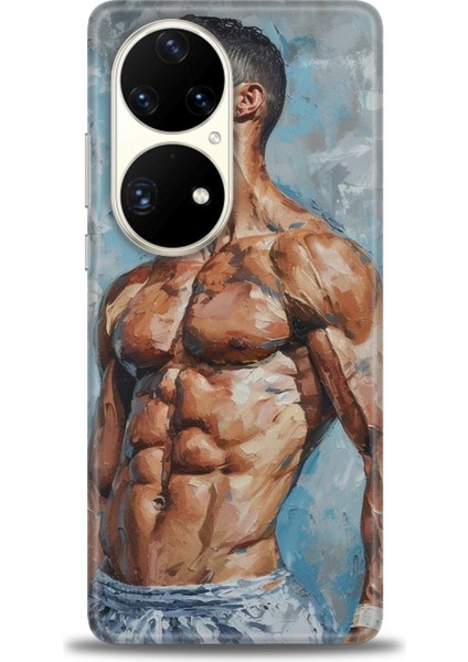 Huawei P50 Pro Kılıf Hd Baskılı Kılıf + Nano Tam Kaplayan Ekran Koruyucu 4