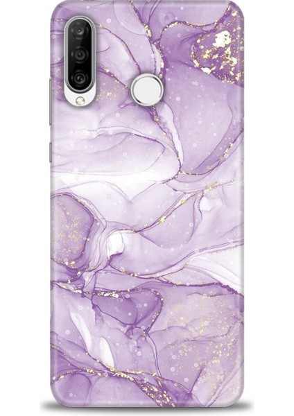 Huawei P30 Lite Kılıf Hd Baskılı Kılıf + Nano Tam Kaplayan Ekran Koruyucu 320