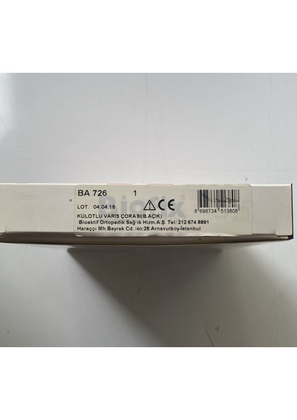 Biofix Külotlu Varis Çorabı Burnu Açık1 Numara fiyatları