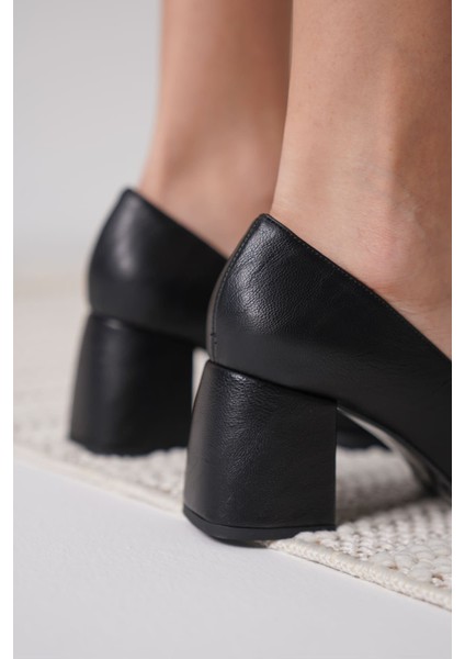 Modaserdem Candie Siyah Cilt Kadın Stiletto indirimleri