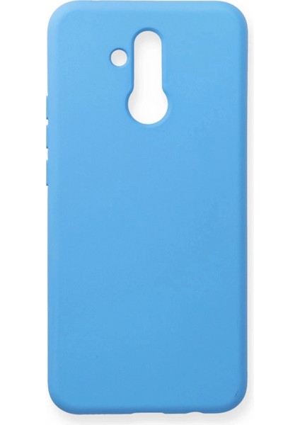 Huawei Mate 20 Lite Kılıf Nano Içi Kadife Silikon - Mavi