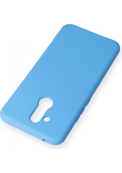 Huawei Mate 20 Lite Kılıf Nano Içi Kadife Silikon - Mavi modelleri