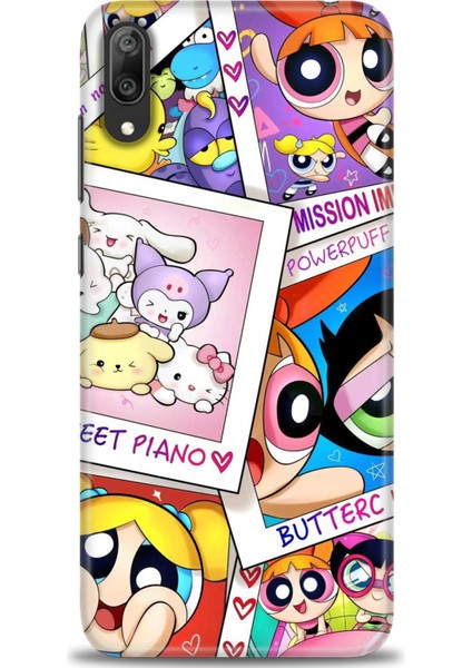 Huawei Y7 Prime 2019 Kılıf Hd Baskılı Kılıf + Nano Tam Kaplayan Ekran Koruyucu 122