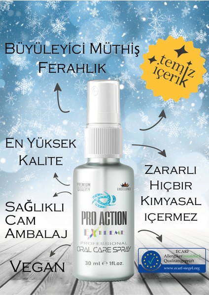 Ağız Spreyi 30 ml – Anında Büyüleyici Ferahlık Kötü Nefesi Giderir, Ağız Sağlığını Destekler ve Gün Boyu Ferah Tutar fiyatları