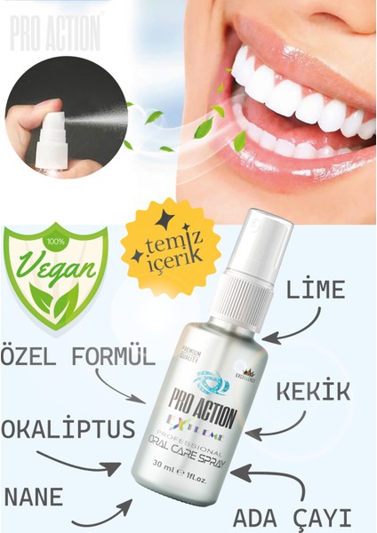 Ağız Spreyi 30 ml – Anında Büyüleyici Ferahlık Kötü Nefesi Giderir, Ağız Sağlığını Destekler ve Gün Boyu Ferah Tutar modelleri