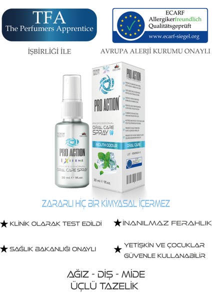 Ağız Spreyi 30 ml – Anında Büyüleyici Ferahlık Kötü Nefesi Giderir, Ağız Sağlığını Destekler ve Gün Boyu Ferah Tutar fırsatları
