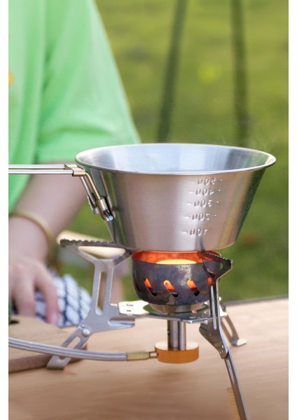 Çelik 550 Ml Katlanır Kulp Ölçekli Kamp Ve Piknik Kasesi Mt103 fiyatları