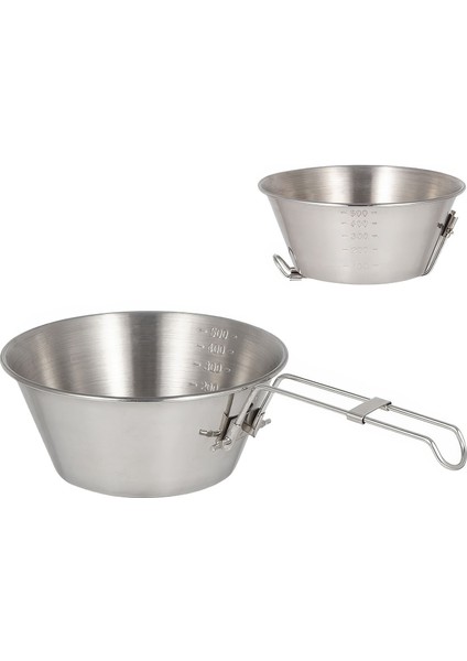 Çelik 550 Ml Katlanır Kulp Ölçekli Kamp Ve Piknik Kasesi Mt103 modelleri