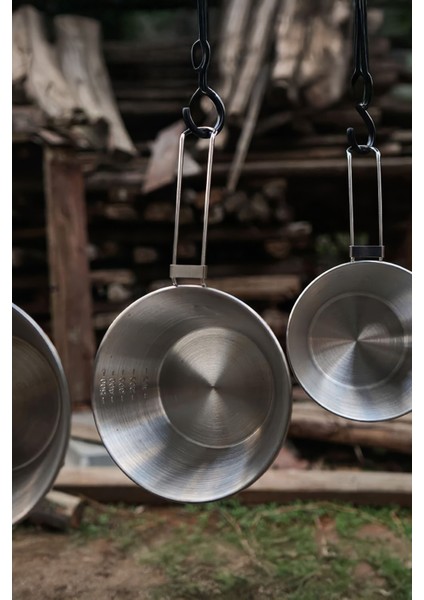 Çelik 550 Ml Katlanır Kulp Ölçekli Kamp Ve Piknik Kasesi Mt103 indirimleri