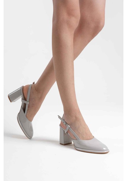 Modaserdem Denma Gri Rugan Kadın Topuklu Ayakkabı indirimleri