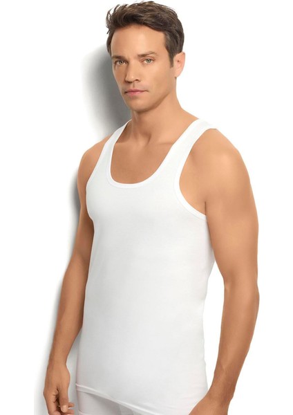 106 1 Adet Erkek Pamuklu Arkası Çapraz Rambo Beyaz Atlet fiyatları