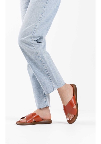 Modaserdem Weasley Kiremit Hakiki Deri Terlik indirimleri