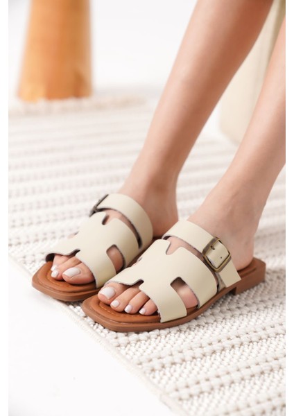 Modaserdem Garcia Bej Hakiki Deri Terlik