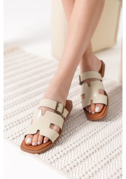 Modaserdem Garcia Bej Hakiki Deri Terlik fiyatları