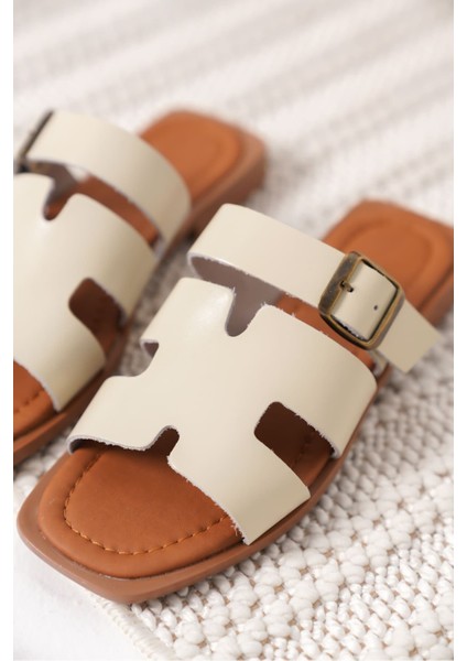 Modaserdem Garcia Bej Hakiki Deri Terlik fırsatları