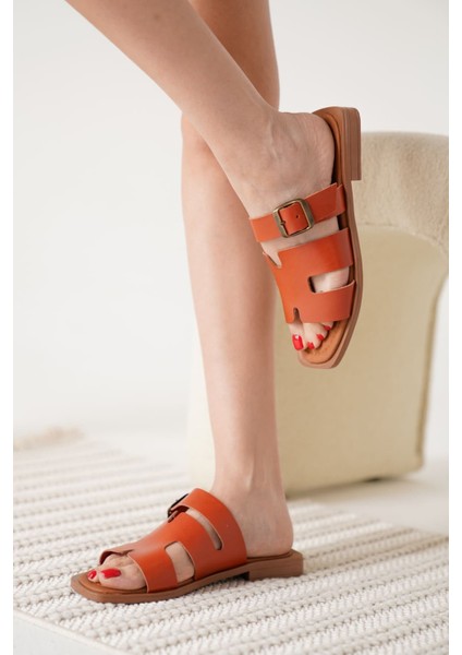 Modaserdem Garcia Kiremit Hakiki Deri Terlik fiyatları