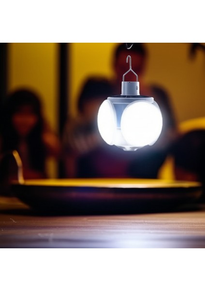 5 Kanatlı Solar Pratik Lamba USB ve Güneş Enerjili 5 Işık Modu 45 LED fiyatları