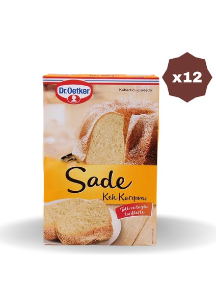 Sade Kek Karışımı 450GR - (12 Adet)