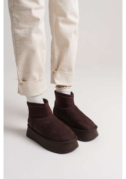 Modaserdem Nadia Kadın Acı Kahve Kışlık Içi Kürklü Kalın Taban Bot fiyatları