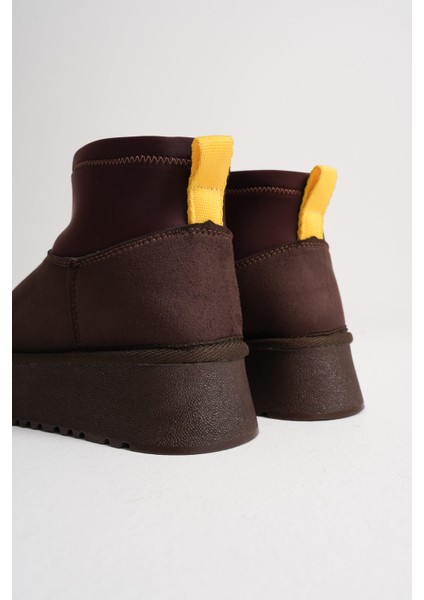 Modaserdem Nadia Kadın Acı Kahve Kışlık Içi Kürklü Kalın Taban Bot indirimleri