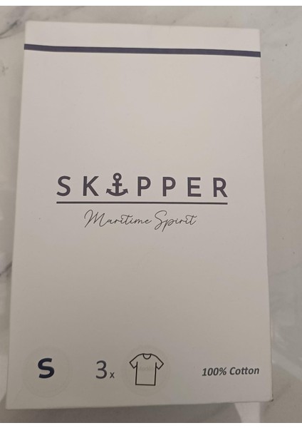 Skıpper Wear Tişört Atlet Pamuklu Esnek Yuvarlak Yaka - 3'lü Paket , Erkek Atlet / Fanila T-Shirt Tipi indirimleri