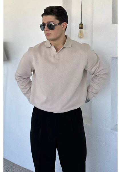 Erkek Gömlek Yaka Sweatshirt P-00018556 fiyatları