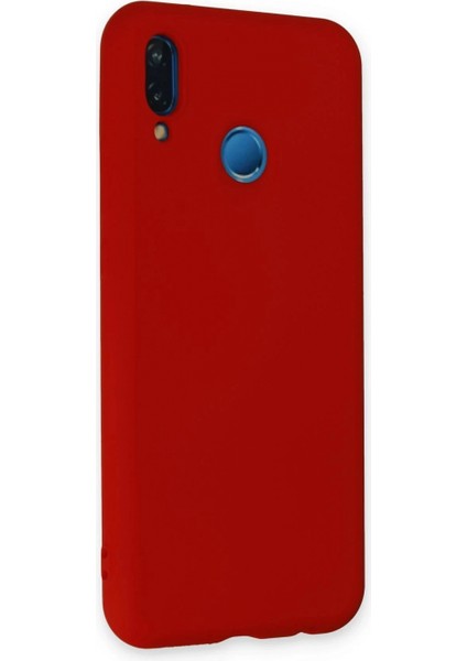 Huawei P20 Lite Kılıf Nano Içi Kadife Silikon - Kırmızı fiyatları