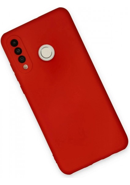 Huawei P30 Lite Kılıf Nano Içi Kadife Silikon - Kırmızı modelleri