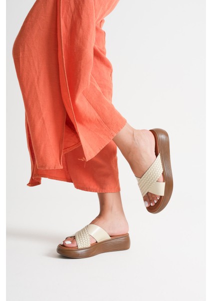 Modaserdem Fayn Bej Hakiki Deri Terlik