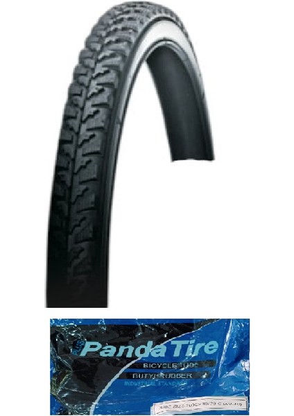 28 Jant 28X1.75 (700X45) 3 mm Zırhlı 2651 Bisiklet Dış Lastiği + Plus Panda Iç Lastik Seti