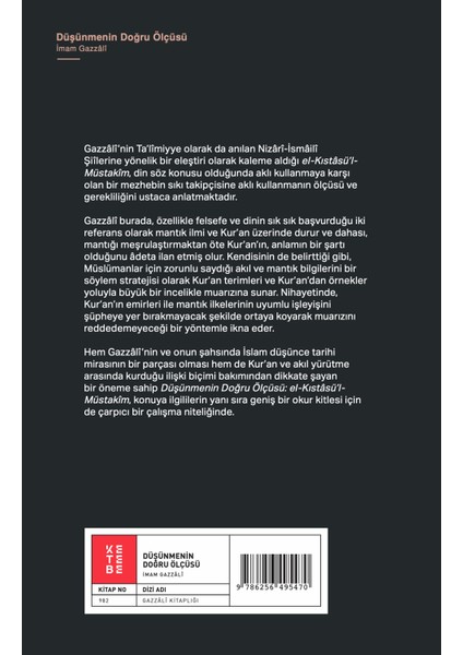 Düşünmenin Doğru Ölçüsü - İmam Gazali fiyatları