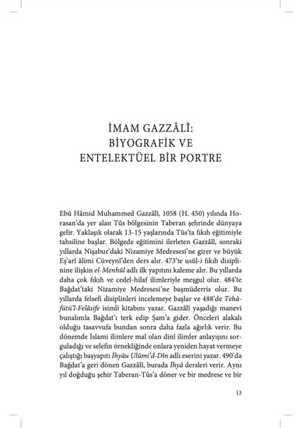 Düşünmenin Doğru Ölçüsü - İmam Gazali fırsatları
