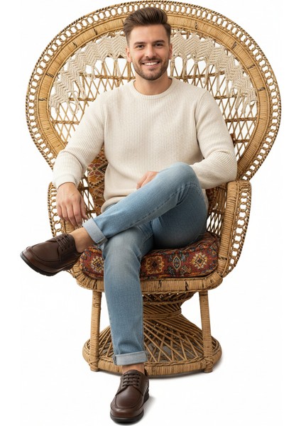 Erkek Bağcıklı Zeta Kauçuk Taban Comfort Model Tam Kalıp Deri Ortopedik Klasik Ayakkabı