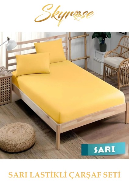 Lastikli Çarşaf Seti 53TEL ( Ebat Seçiniz Battal,çift,tek)