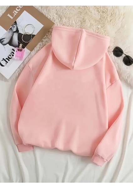 Kadın Baskılı Sweatshırt 3iplik Kumaş Oversize modelleri