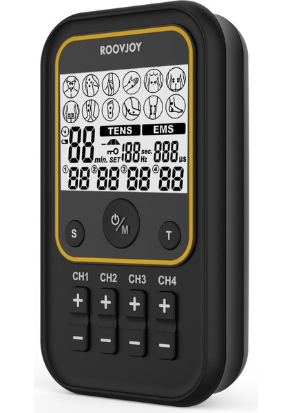 x Pool Roovjoy R-C101C 4 Kanallı Dijital Bataryalı Tens+Ems Burst Cihazı 50 Programlı modelleri