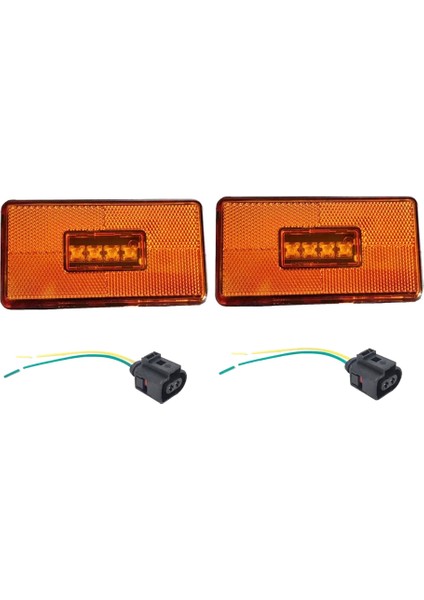 2pcs 4led Yan Işaret Işığı 2052119 Scania Için 5 6 Seri P R Kabin G T S Serisi Kamyon 2pin Konektör Gösterge Lambası (Yurt Dışından)
