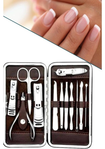 Nrtmsa Tırnak Bakım Seti Tırnak Düzeltme Batık 12 Parça Çanta Tipi Manikür Pedikür indirimleri