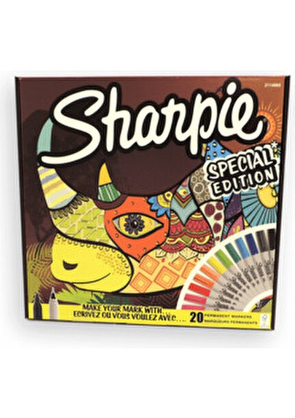 20li Permanent Markör Seti Derin Ayrıntılar İçin Ultra İnce Uç 0.9mm